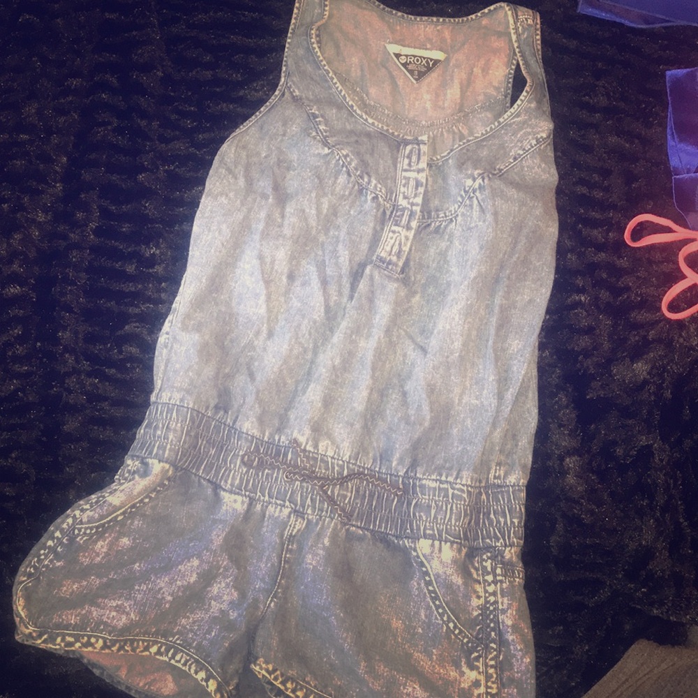 This is a jeans romper